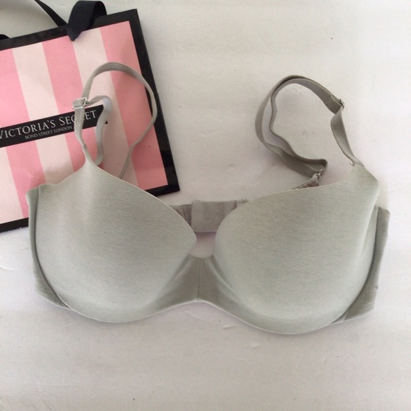 PINK VICTORIAS SECRET WEAR EVERYWHERE T SHIRT BRA SIZE 32D - Picture 4 of 14